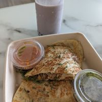 Jackfruit shawarma at Kreate Vegan Fusion in Dubai