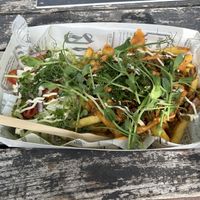 Vöner ranskalaisilla / vöner with chips  at Vegan Food Box in Helsinki