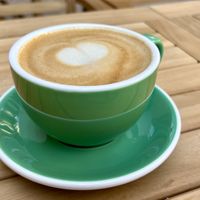 Saffron lattee #Veganuary at Plantoholic in Dubai