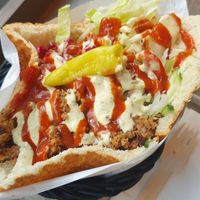 Nix meat döner at Döner Bros in Oslo