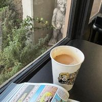 Morning coffee vibes  at Burnt Umber Coffee ft. Petals & Poison Tea Room in Garden Grove