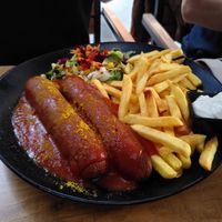 Vegan Currywurst at Mevan-Cafe-Bar-Lounge in Hannover