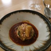 Pumkin main dish at Laurel in Budapest