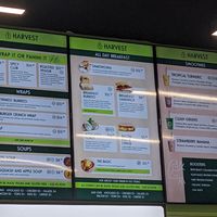 Breakfast menu at Harvest in Moncton