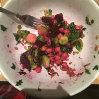 Finished trident bowl, so good at Trident Bookstore and Cafe in Boston