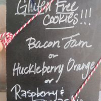 Gluten Free desert options. They contain egg for now while the owner experiments with aquafaba. at Local Yokel in Sandpoint