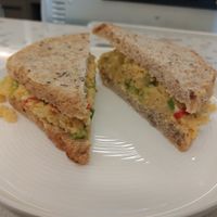 Chickpea salad sandwich at TULA Cafe in Kingston