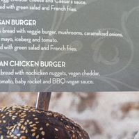 Vegan menu at Diem Espresso Bar in Preveza