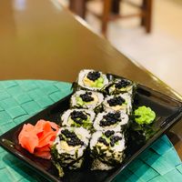 Vegan sushi at Radhika in Tomsk