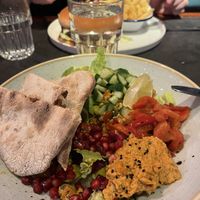 Grain bowl (beware the hummus is very spicy, but good😇)  at Revolution in Cambridge