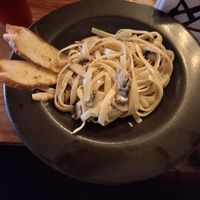 Mushroom pasta at Peregrino in Guatape