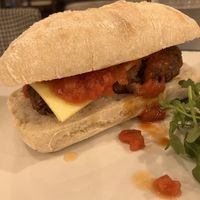 Meatball ciabatta   at Pub On The Pond in Swansea