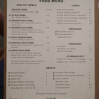Food menu. Vegan bowls & cakes. at The Coffee Spot  in Haarlem