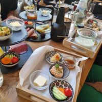 Breakfast table at Hannahs Kreativcafé & Conceptstore in Trier