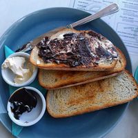vegemite and nuttelex at Quarry Bakehouse in Upper Ferntree Gully