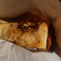 lentil and vegetable roll, so big at Quarry Bakehouse in Upper Ferntree Gully