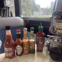 Hot sauce selection!  at Blue Benn in Bennington