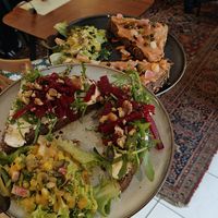 Toast geitenkaas - rode biet, en toast martino (mijn favoriet) at Bar Madam in Antwerpen