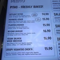 Prices at Veganitas in Luzern