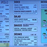 Updated options at Veganitas in Luzern