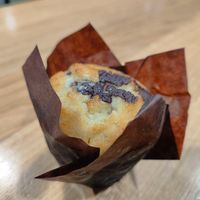 Home made banana chocolate muffin at Veganitas in Luzern