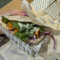 The wood smooked salm'n (very tasty) at Veganitas in Luzern