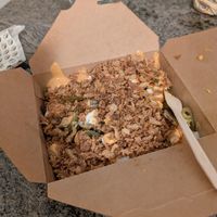 Loaded fries at Veganitas in Luzern