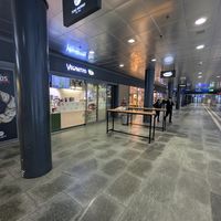 Downstairs in the train station at Veganitas in Luzern