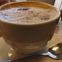 Vegan mocha at Wrexham Bakeshop in Wrexham