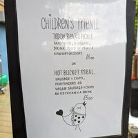 Children's menu at Mrs Marcos Cafe in Barry