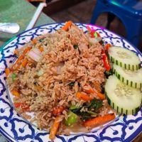 Thai Basil Fried Rice at Kacha Thai Market in Royal Oak