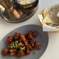 naan and gobi manchurian  at Ambari in Munich