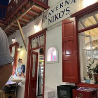   at Nikos Taverna in Mykonos