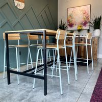 Various table options   at Sarom's Cafe in Winooski