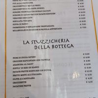 Menù primi,secondi e fritture Veg e Vegetarian at Bottega di Rosaria in Siena