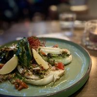 Grilled cabbage with chutney  #Veganuary at The Raven Room in Whistler