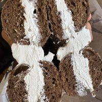 Tofu shmear —good coverage   at Rosenberg's Bagels & Delicatessen in Denver