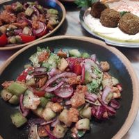 Fat-toush salad (shared in two plates) at Cult of Pita in Porto