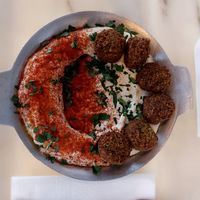 Falafel humus at Cult of Pita in Porto