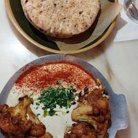 Cauliflower humus at Cult of Pita in Porto