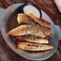 Fried pita bread at Cult of Pita in Porto
