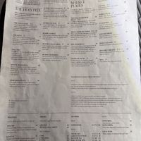 Menu  at Cult of Pita in Porto