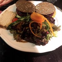 Beetroot burger  at Radost Fina Kuhinjica in Belgrade