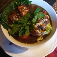 Vegan ramen at Radost Fina Kuhinjica in Belgrade