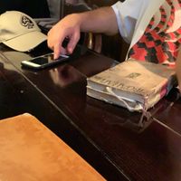 Very cool details all over the restaurant. Menu in old serbian books. at Radost Fina Kuhinjica in Belgrade