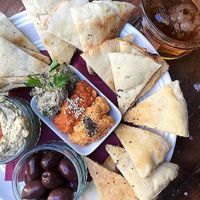 Hummus plate at Radost Fina Kuhinjica in Belgrade