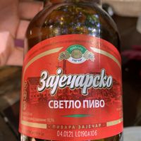 Local beer  at Radost Fina Kuhinjica in Belgrade