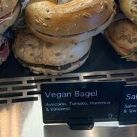 Vegan bagel at Boreal Coffee Shop - Stand in Geneva