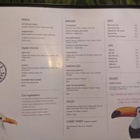 Menu at Stigbergets Fot in Stockholm