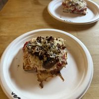 vegan sausage & mushroom special   at East End Brewing Company in Pittsburgh